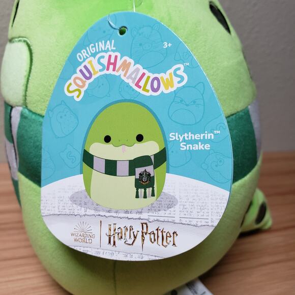 Squishmallows Slytherin Snake Plush Green Wizarding World‎ Of Harry Potter New - Picture 3 of 7